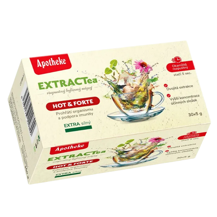 Apotheke Bylinný nápoj EXTRACTea Hot&Forte 30x5 g